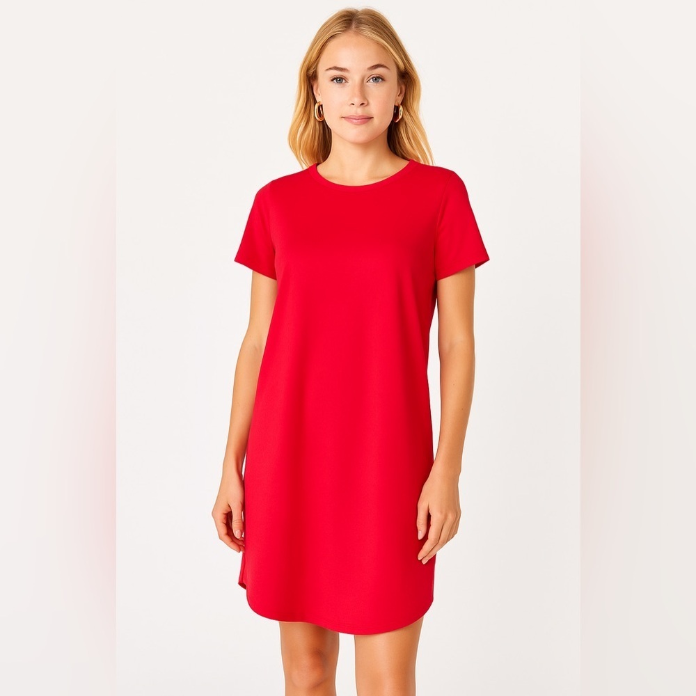 👗 Adrienne Vittadini Red Dress - Size 2 🌟